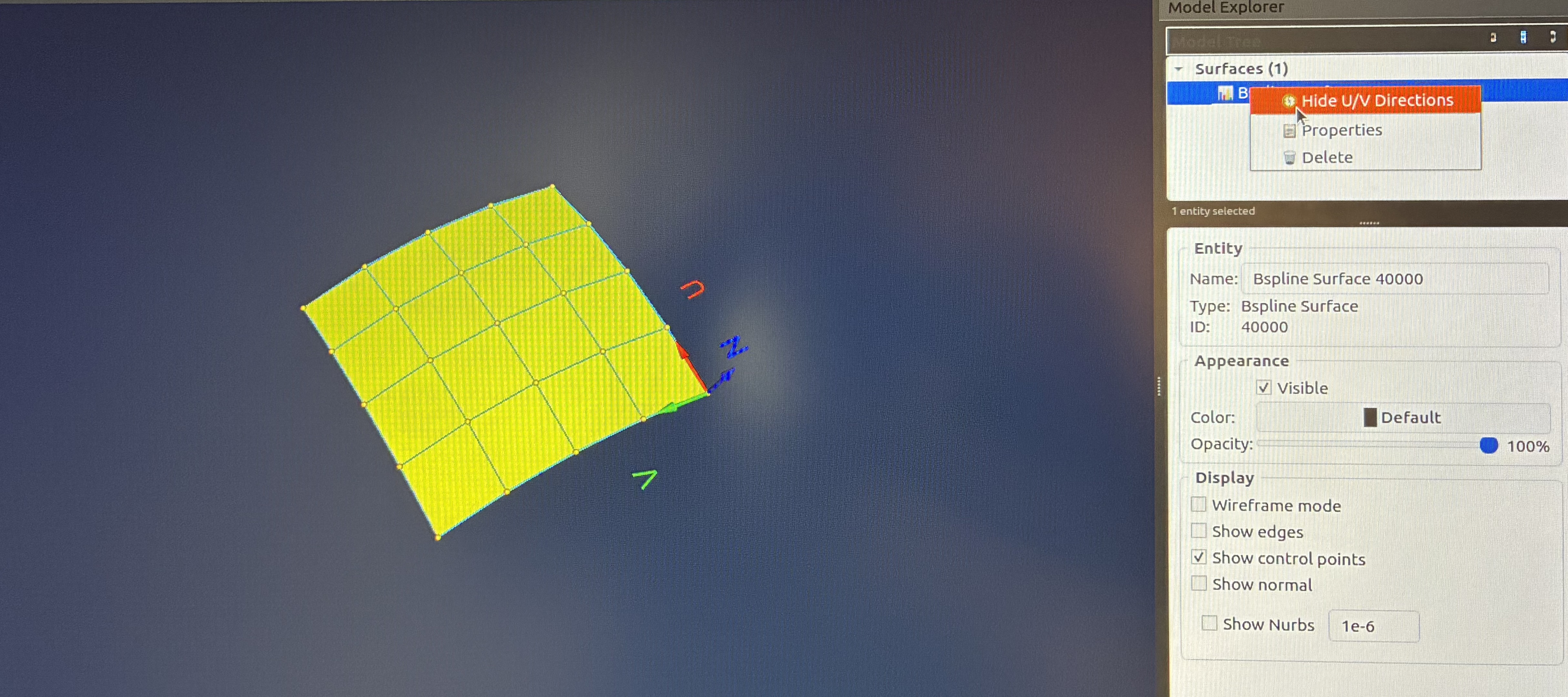 Right-click in Model Explorer